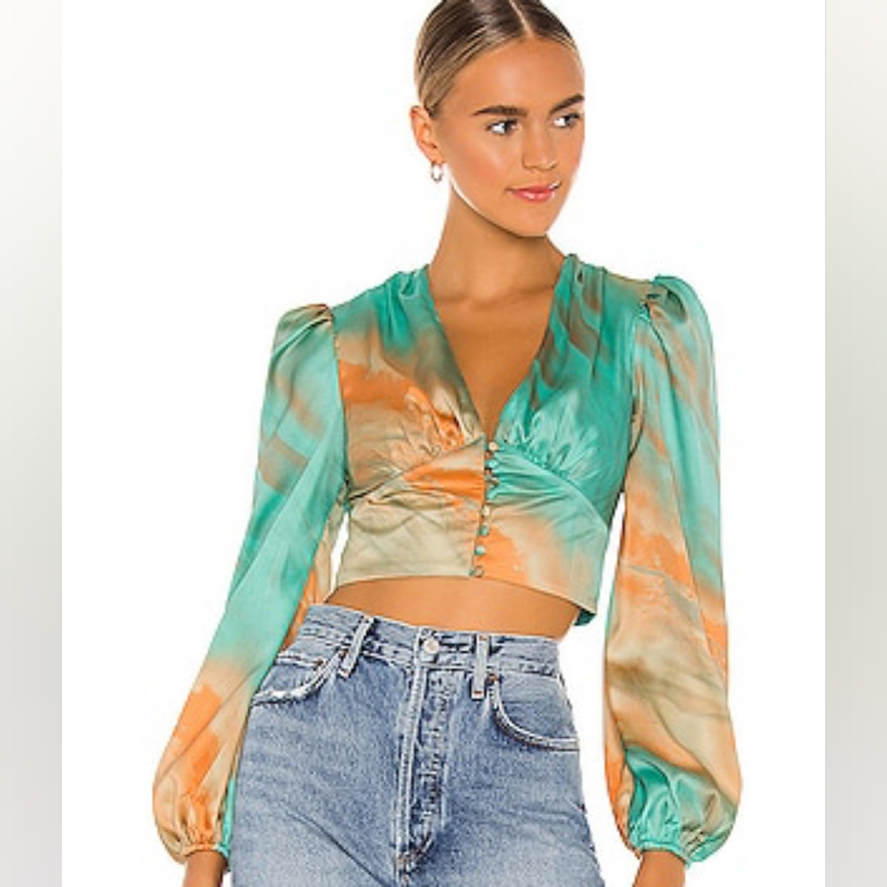 Milk & Honey Boho Cropped Blouse
